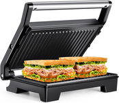 Panini grill elektryczny Tiastar ABC192 czarny 1000 W