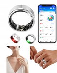 Smart Ring Inteligentny Pierścionek Tytanowy CGM Cukier HR Tętno Rozmiar 12