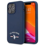 US Polo Assn Silicone Logo - Etui iPhone 13 Pro Max (granatowy)