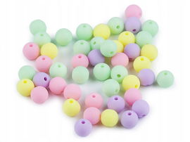 KULE PLASTIKOWE MATOWE mix3 8MM 20SZT