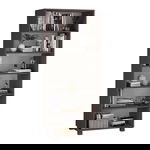 Regał podwójny 180x80, Antracyt