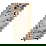 Regał podwójny 180x80, Dąb Sonoma
