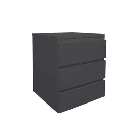 Kontenrek z 3 Szufladami, Antracyt