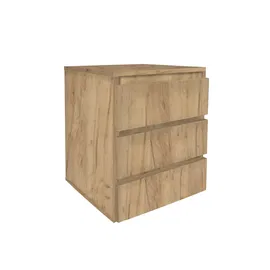 Kontenrek z 3 Szufladami, Dąb Złoty
