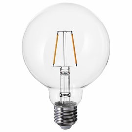 Żarówka LED LUNNOM N2 E27 150 lumenów, kula przezroczysta, 95 mm