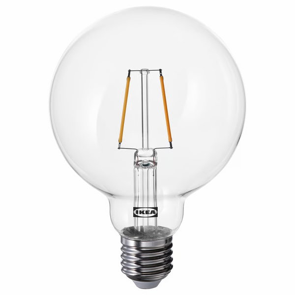 Żarówka LED LUNNOM N2 E27 150 lumenów, kula przezroczysta, 95 mm