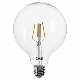 Żarówka LED LUNNOM N2 E27 470 lumenów, kula/ przyciemniana, przezroczysta,125 mm