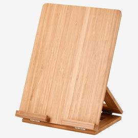 stojak IKEA GRIMAR na tablet/telefon, bambusowy, 26x20 cm