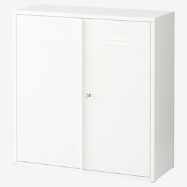 Szafka z drzwiami IVAR, biały, 80x83 cm