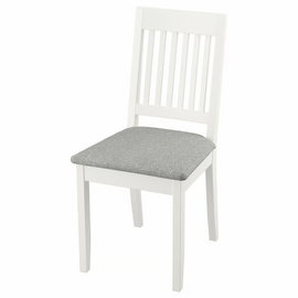 krzesło Ikea NÄSINGE, biały/Tibbleby beżowoszary