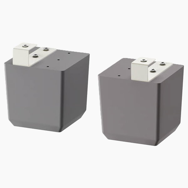 Nogi i cokoły IKEA METOD / Cokół ozdobny BODBYN BODBYN noga 2 szt., szary, 8 cm