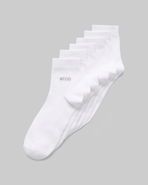 skarpetki ECCO Classic Ankle Cut, 3 Pack, do kostki, biały, EU 43-46