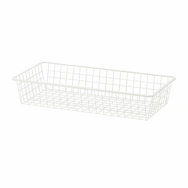 Akcesoria meblowe IKEA PLATSA / HJALPA, kosz druciany, biały, 80x40 cm