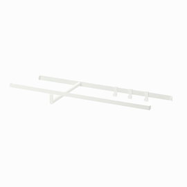 Akcesoria meblowe IKEA PLATSA / HJALPA, drążek na ubrania, biały, 80x40 cm
