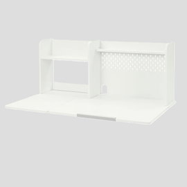 Blat biurka dla dzieci i półka, IKEA BERGLARKA, biały, 120x70 cm