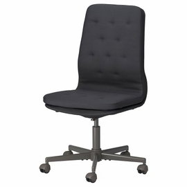 krzesło IKEA MULLFJALLET, konferencyjne z kółkami, Naggen ciemnoszary