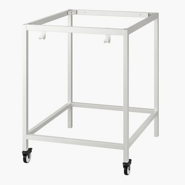 IKEA TROTTEN, podstawa blatu stołu, 80x80x100 cm, biały