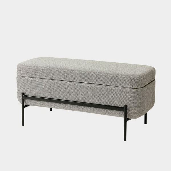 Ławka ze schowkiem IKEA VALTORP / Viarp beż / brąz, 103x46x47 cm