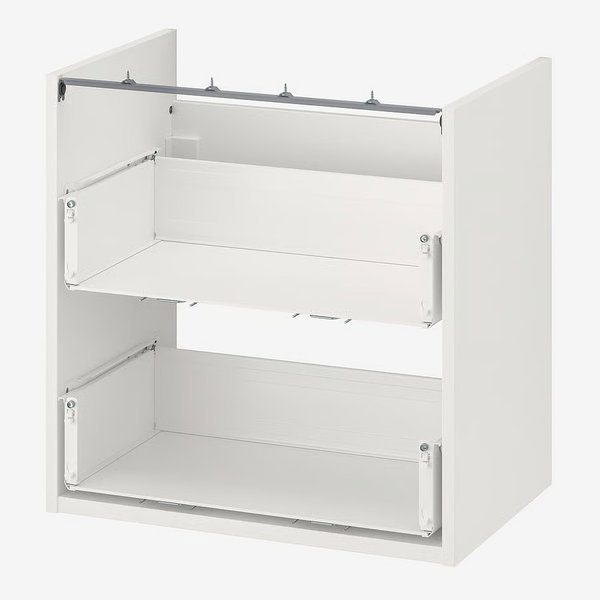 Szafki łazienkowe IKEA ENHET / obudowa, z 2 szufladami, biały, 60x40x60 cm
