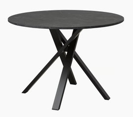 stół IKEA MARIEDAMM czarny imitacja marmuru, 105x75 cm