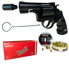 REWOLWER HUKOWY 6MM FENIX M1 + 100 SZTUK AMUNICJI HUKOWEJ LONG + 50 SZTUK RAC