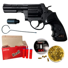 REWOLWER HUKOWY 6MM Fenix DŁUGI + 100 SZTUK AMUNICJI LONG + 50 SZTUK RAC