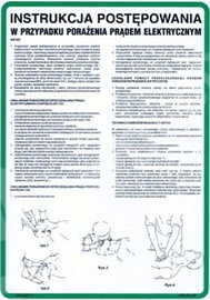 Instrukcja BHP postępowania w przypadku porażenia prądem elektrycznym 25X35