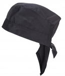 czapka kucharska SZEFA KUCHNII PORTWEST chefs bandana black chusta  S903