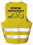 DEMON PRĘDKOŚCI - Kamizelka z nadrukiem ostrzegawcza odblaskowa PREZENT