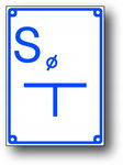 S - TABLICZKA 140x200 ORIENTACYJNA DLA ZASUWY ODWADNIAJĄCEJ - SPUST  ZNAK S