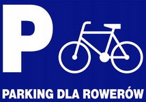 Parking dla rowerów tablica 250x350 znak informacyjny BHP płyta PCV sztywna