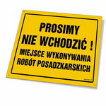 Prosimy nie wchodzić! Miejsce wykonywania robót posadzkarskich 350 X 250