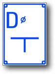 D - TABLICZKA ORIENTACYJNA ZASUWY NA PóŁ - 140x200 TODW-3 ZNAK płyta PCV