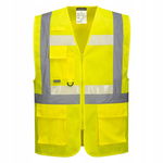 Kamizelka ostrzegawcza odblaskowa Executive Glowtex suwak Ezee Yellow 4XL