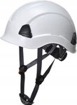 Kask hełm roboczy do pracy na wysokościach 4-pkt - BIAŁY bez daszka ALPIN