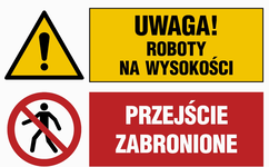 OI039 Uwaga! roboty na wysokości, Przejście zabron