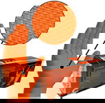 Rękawice gumowe M nitrylowe diament ORANGE