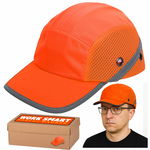Czapkokask ochronny kask antyskalpowy orange ROLLO BUMPCAP ABS EN 812:2012