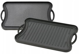 Patelnia typu płyta żeliwna dwustronna 52x25cm długa