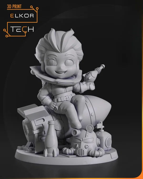 Figurka Kolekcjonerska Chibi Nuka Girl | Fallout 4 | Rakietowa Bohaterka