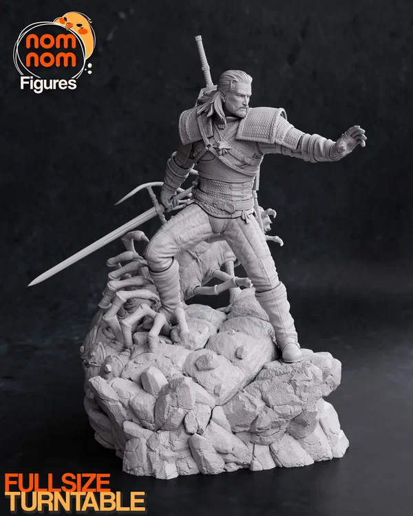 Figurka Kolekcjonerska Geralt z Rivii | Wiedźmin | Biały Wilk