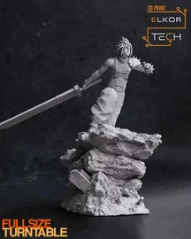 Figurka Cloud Strife | Final Fantasy VII | Legendarny Buster Sword