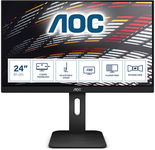 Monitor LED AOC X24P1 24 " 1920 x 1200 px DP HDMI DVI-D D-Sub KABLE KLASA A