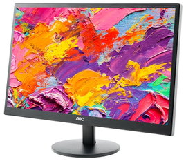 Monitor LED AOC e2470Swda 23,6" 1920x1080 DVI VGA Kable Klasa A