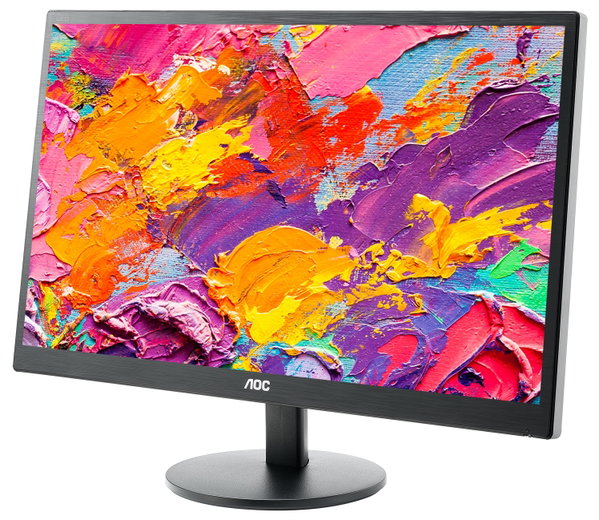 Monitor LED AOC e2470Swda 23,6" 1920x1080 DVI VGA Kable Klasa A