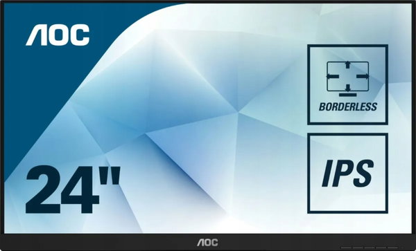 AOC 24P1 | 24" | 1920X1080 | DP HDMI VGA | Klasa B |Kable|BEZ STOPY|FOTO