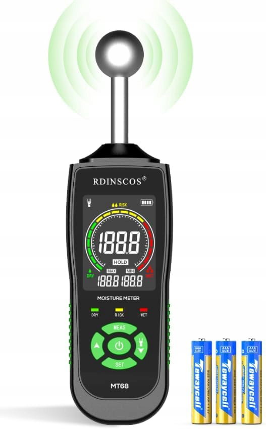 Wilgotnościomierz ścienny kulkowy RDINSCOS MT68