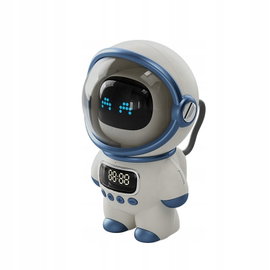 Lampka astronauta budzik Bluetooth biały