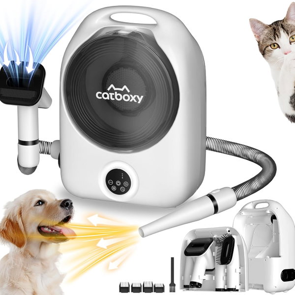 Catboxy 5 w 1 zestaw do pielęgnacji psów z odkurzaczem
