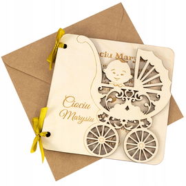 Kartka pytanie prezent dla chrzestnych na chrzest RP306